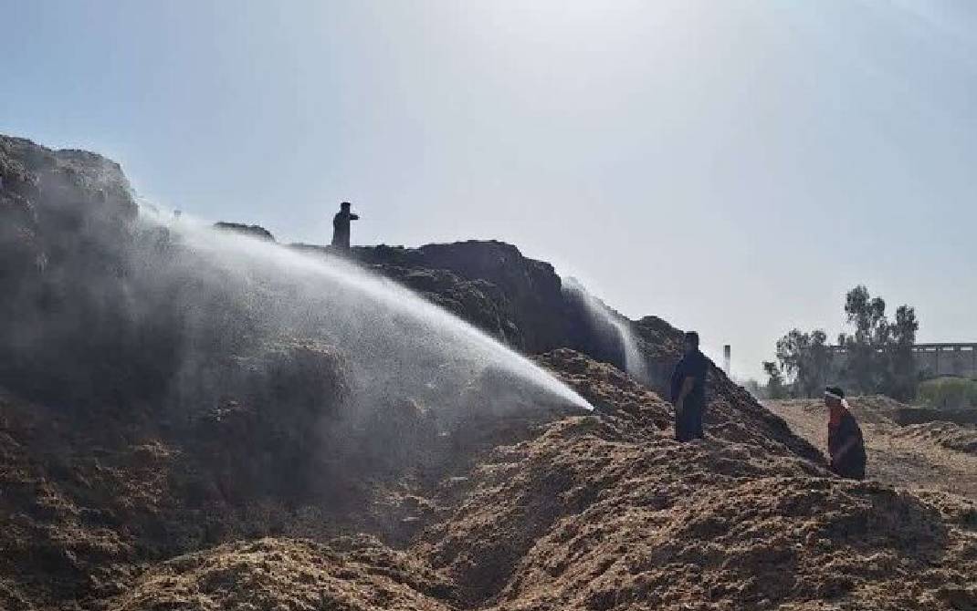 انبار باگاس شرکت کاغذ پارس شوش